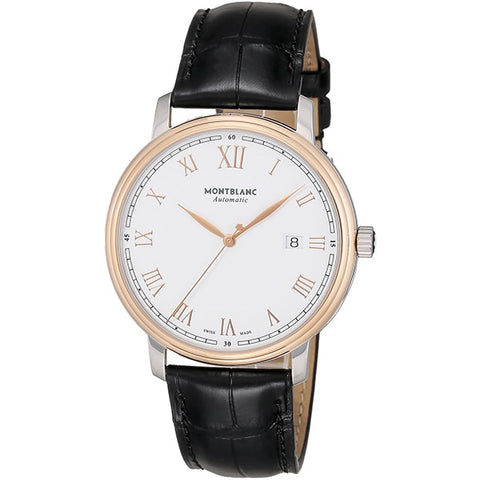 MONTBLANC 114336 Men's Luxury Watch with Alligator Strap Automatic