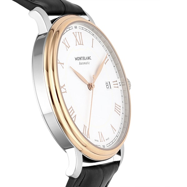 MONTBLANC 114336 Men's Luxury Watch with Alligator Strap Automatic