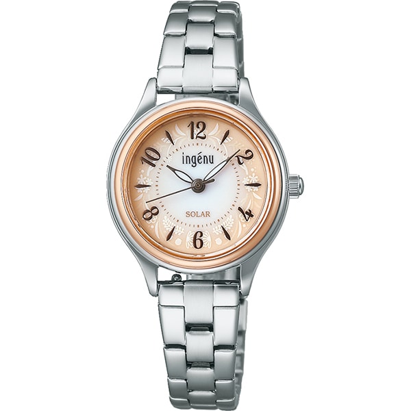 SEIKO AHJD434 Watch - Ladies INGENU Solar Powered Metal Band Elegant Design Water Resistant Watch