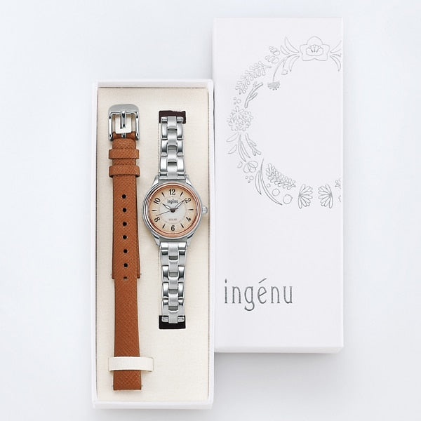 SEIKO AHJD434 Watch - Ladies INGENU Solar Powered Metal Band Elegant Design Water Resistant Watch (Image 3)