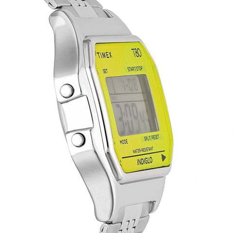 TIMEX TW2V19300 Watch - Classic Digital TIMEX 80 - 1-Year Warranty, Stylish Yellow Design, Genuine Product (Image 3)