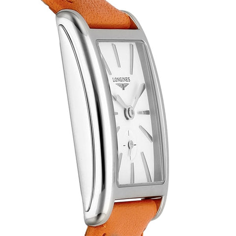 LONGINES Dolcevita 2-Year Warranty White Dial with Orange Strap L5.255.4.11.8 [Parallel Import] - Swiss Luxury Watch