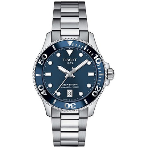 TISSOT T120.210.11.041.00 Watch - SEASTAR 1000 BL SS - Swiss Automatic Dive Watch with 300m Water Resistance