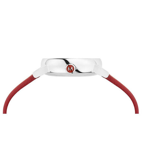 MONDAINE MSE.26110.LCV Watch - Evo2 Petit MONDAINE White/Red Leather (Image 2)