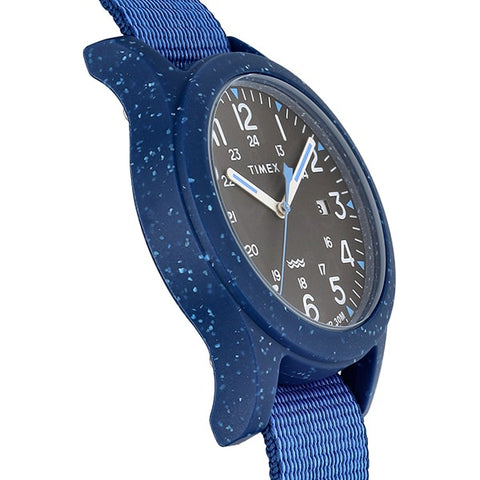 TIMEX TW2V81800 Reclaim Ocean 1-Year Warranty TIMEX - Genuine Blue Watch with Eco-Friendly Design