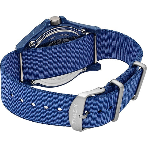 TIMEX TW2V81800 Reclaim Ocean 1-Year Warranty TIMEX - Genuine Blue Watch with Eco-Friendly Design