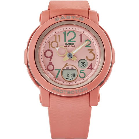 CASIO BGA 290PA 4AJF Ladies BABY G Retro Pop Multicolor Watch with Shock Resistance, Water Resistance up to 100m, and Stylish Vibrant Design for Everyday Wear