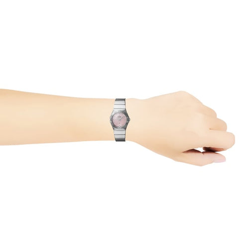 OMEGA 123.10.27.60.57.002 Constellation Quartz Ladies Metal Bracelet Luxury Watch 5 Year Warranty Elegant Design