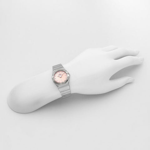 OMEGA 123.10.27.60.57.002 Constellation Quartz Ladies Metal Bracelet Luxury Watch 5 Year Warranty Elegant Design