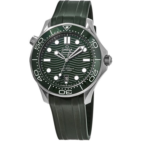 OMEGA 210.32.42.20.10.001 Seamaster Diver 300M 42mm Green Rubber Strap with 5 Year Warranty for Ultimate Style and Performance