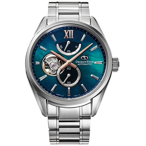 ORIENT RK-BY0001A Watch - Men's ORIENT STAR Contemporary M34 F7 Semi Skeleton Automatic Mechanical Stainless Steel Watch