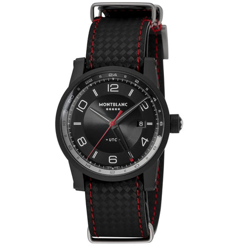MONTBLANC 115360 Watch - Men's Alligator Leather Belt Luxury Design with 2 Year Warranty and Imported Quality