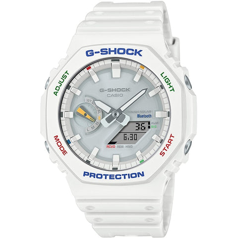 CASIO GA B2100FC 7AJF Men's G SHOCK Watch with Multi Color Accents, Bluetooth Connectivity, Durable Resin Case, and Water Resistance for Ultimate Style and Functionality