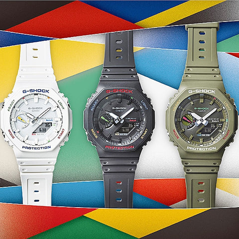 CASIO GA B2100FC 7AJF Men's G SHOCK Watch with Multi Color Accents, Bluetooth Connectivity, Durable Resin Case, and Water Resistance for Ultimate Style and Functionality