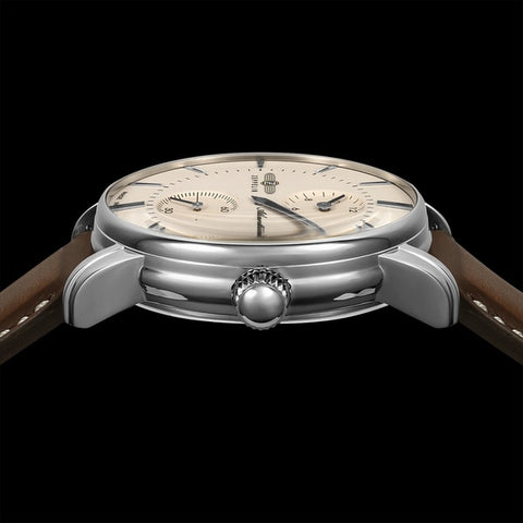 EMPORIO ARMANI AR11203 Emporio Armani Gianni T-Bar 22mm Watch in Pink Gold/Silver - Stylish & Elegant Timepiece