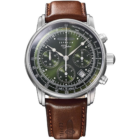 ZEPPELIN Seiko Chronograph Quartz Titanium Bracelet Men's Watch SNDC95P1 1 Year Warranty Water Resistant Stopwatch