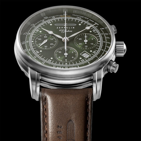 ZEPPELIN Seiko Chronograph Quartz Titanium Bracelet Men's Watch SNDC95P1 1 Year Warranty Water Resistant Stopwatch