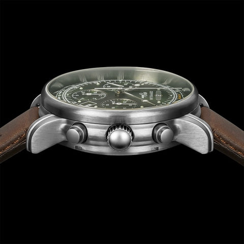 ZEPPELIN Seiko Chronograph Quartz Titanium Bracelet Men's Watch SNDC95P1 1 Year Warranty Water Resistant Stopwatch