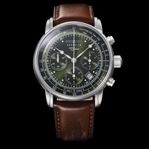 ZEPPELIN Seiko Chronograph Quartz Titanium Bracelet Men's Watch SNDC95P1 1 Year Warranty Water Resistant Stopwatch