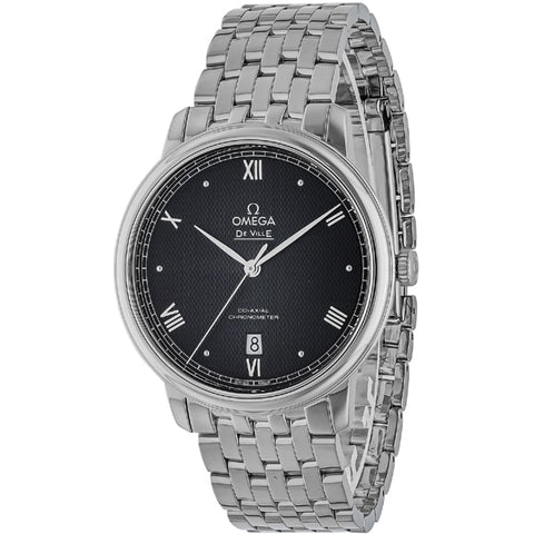 OMEGA 424.10.40.20.01.002 De Ville Prestige Co Axial Chronometer Men's Watch with Metal Bracelet and 5 Year Warranty