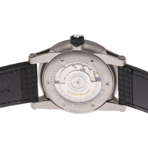 MONTBLANC 115079 Watch - Men's Leather Belt Luxury Design with 2 Year Warranty and Timeless Style for Everyday Elegance (Imag