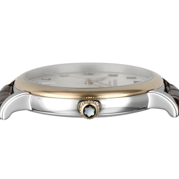 ssベージュ MONTBLANC 117577 Luxury Men's Alligator Leather Belt with 2 Year