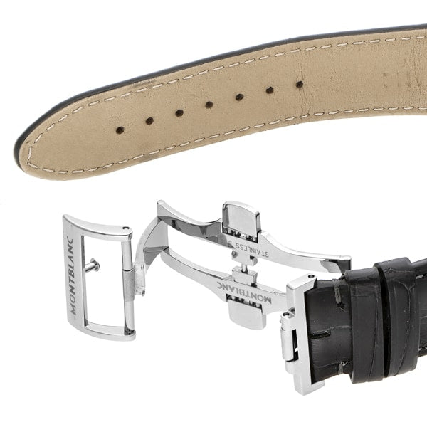 MONTBLANC 119951 Watch - Men's Alligator Leather Wallet with 2 Year Warranty, Luxurious Design, and Superior Craftsmanship (I