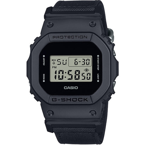 CASIO DW 5600BCE 1JF G SHOCK Men's Utility Watch with Shock Resistance, Water Resistance, LED Backlight and Classic Black Design