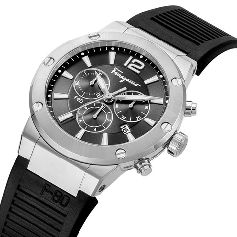 FERRAGAMO SFEX00523 Men's 43mm Quartz Chronograph Watch with Metal