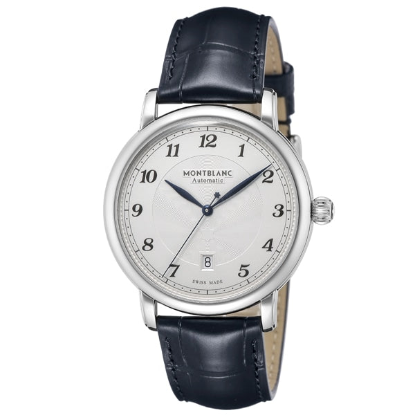 MONTBLANC 117575 Watch - Men's Alligator Belt with Luxurious Texture, Elegant Design, 2 Year Warranty for Timeless Style