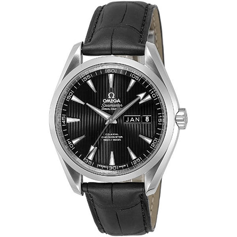 OMEGA 231.13.43.22.01.002 Seamaster Aqua Terra 150M Men's Automatic Leather Strap Water Resistant Luxury Watch