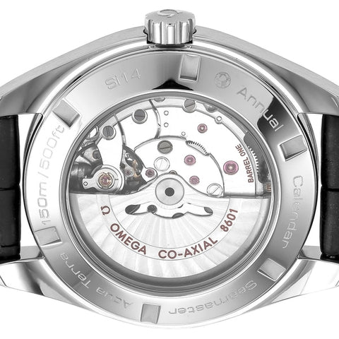 OMEGA 231.13.43.22.01.002 Seamaster Aqua Terra 150M Men's Automatic Leather Strap Water Resistant Luxury Watch