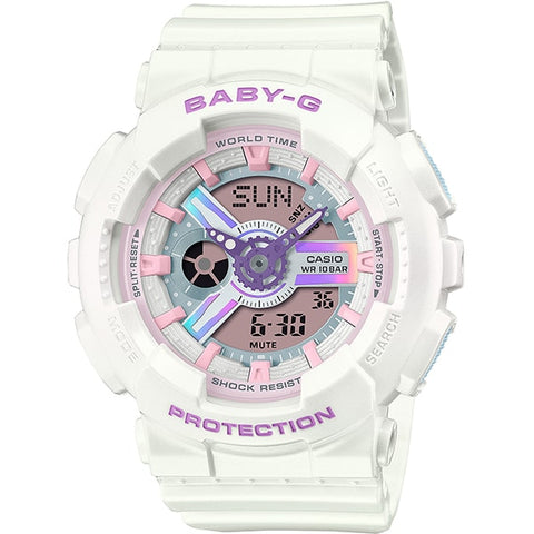 CASIO BA 110FH 7AJF Stylish Ladies BABY G Watch with Shock Resistance, Water Resistance up to 100M, and LED Light for Everyday Adventures