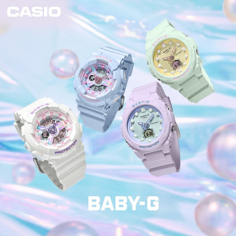 CASIO BA 110FH 7AJF Stylish Ladies BABY G Watch with Shock Resistance, Water Resistance up to 100M, and LED Light for Everyday Adventures