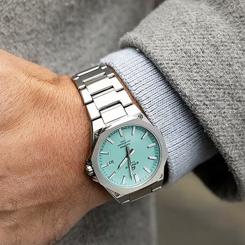 CASIO EFR S108DJ 2BJF Men's EDIFICE 3 Hand Analog Watch with Durable Metal Band, Stylish Design, Water Resistant and Easy to Read Dial