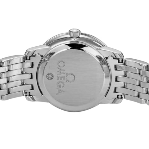 OMEGA 424.10.24.60.55.001 De Ville Prestige Quartz Ladies Watch with Elegant Metal Bracelet and 5 Year Warranty for Timeless Style