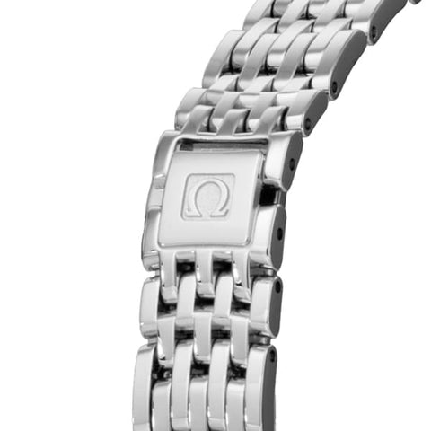 OMEGA 424.10.24.60.55.001 De Ville Prestige Quartz Ladies Watch with Elegant Metal Bracelet and 5 Year Warranty for Timeless Style