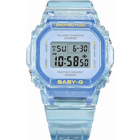 CASIO BGD 565SJ 2JF Ladies BABY G Watch with See Through Design, Shock Resistant, Water Resistant, and Stylish Casual Look