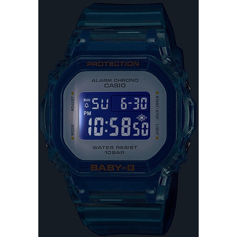 CASIO BGD 565SJ 2JF Ladies BABY G Watch with See Through Design, Shock Resistant, Water Resistant, and Stylish Casual Look