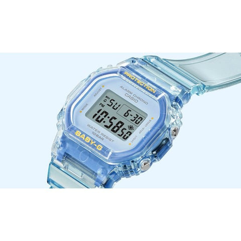 CASIO BGD 565SJ 2JF Ladies BABY G Watch with See Through Design, Shock Resistant, Water Resistant, and Stylish Casual Look