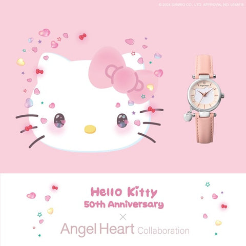Angel Heart KT26SS Hello Kitty Collaboration Calf Leather Ladies' Handbag with Stylish Design and Durable Construction