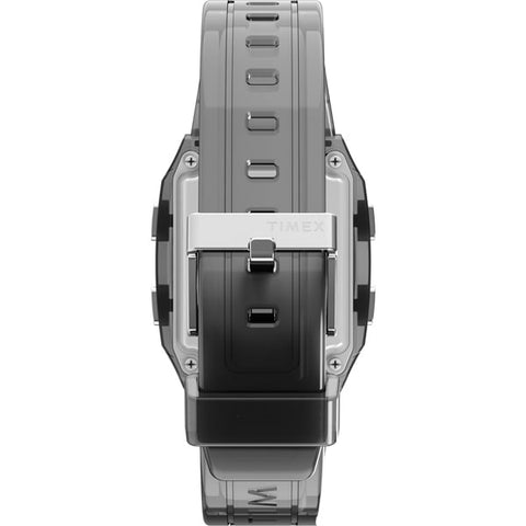 TIMEX TW2W45000 TIMEX Q LCA Transparent 1-Year Warranty Gray - Stylish & Durable Watch for Everyday Wear