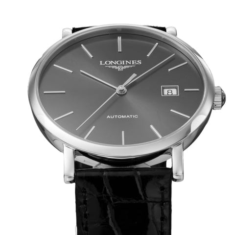 Elegant Longines L4.910.4.72.2 5-Year Warranty Gray Swiss Watch [Parallel Import]