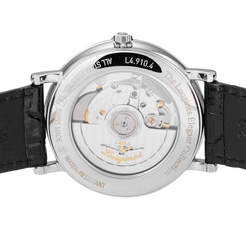 Elegant Longines L4.910.4.72.2 5-Year Warranty Gray Swiss Watch [Parallel Import]