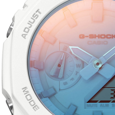 CASIO GA 2100TL 7AJF Men's G SHOCK Beach Time Lapse Watch with Durable Resin Band, Water Resistance, and Stylish Design for Adventure and Everyday Wear