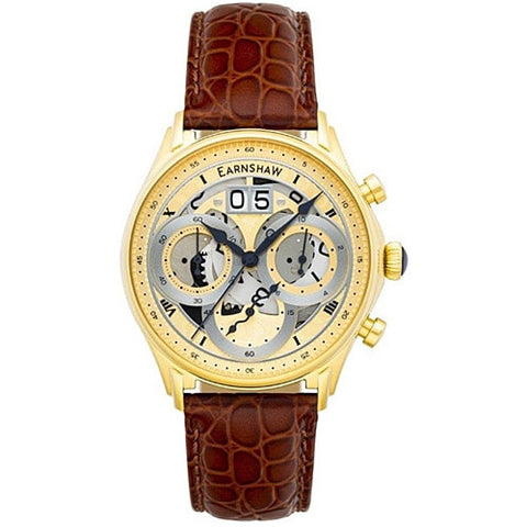 Earnshaw ES-8260-04 Elegant Design Automatic Movement Stainless Steel Case Water Resistant 2-Year Warranty