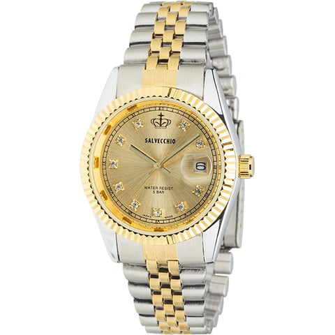 No Brand YB-SV-AM268-CHT Stylish Design Water Resistant Durable Stainless Steel Elegant Watch