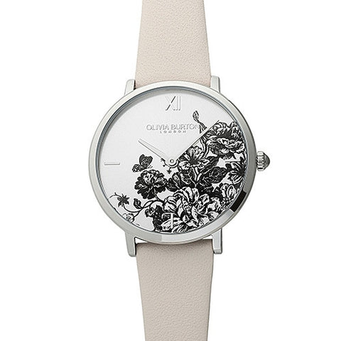OLIVIA BURTON OB24000113 Signature 35mm Leather Band Elegant Design Water Resistant 2-Year Warranty