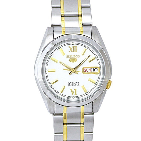 SEIKO SNKL57K1 Watch - Men's Silver Stainless Steel Bracelet Automatic Movement Water Resistant Watch with 1 Year Warranty