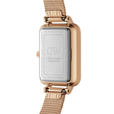Daniel Wellington DW00100687 Watch - Quadro Roman 20x26 RG WH Ladies (Image 3)